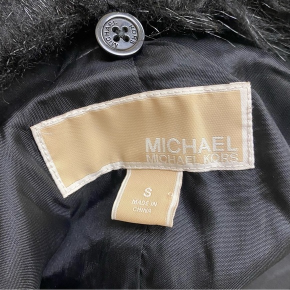 MICHAEL Michael Kors Black Leather and Fabric Moto Jacket - Picture 5 of 7